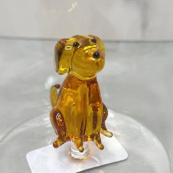 2 Dolce Vita Floating Dog Glass Tumbler Drinking Glasses Set - Picture 3 of 6